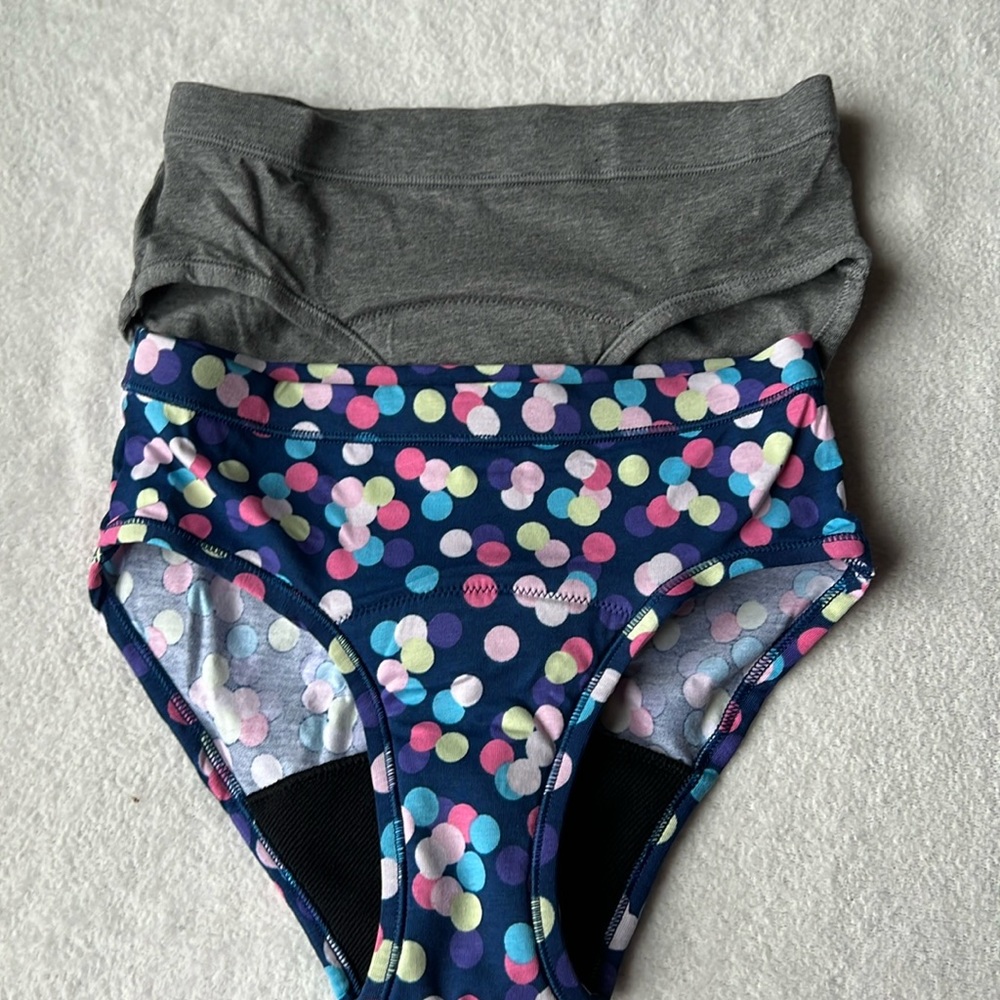 (2) THINX Teens Reusable Cotton Super Absorbency Period Briefs